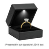 1 Carat Cushion Lab Grown IGI G/VS1 Diamond Solitaire Ring in 10K Yellow Gold