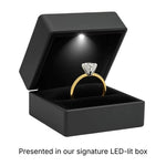 1 Carat Cushion Lab Grown IGI G/VS1 Diamond Solitaire Ring in 10K Yellow Gold