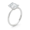 5 Carat Emerald Lab Grown IGI G/VS1 Diamond Solitaire Ring in 10K White Gold