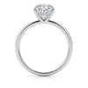 5 Carat Emerald Lab Grown IGI G/VS1 Diamond Solitaire Ring in 10K White Gold