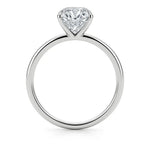 5 Carat Emerald Lab Grown IGI G/VS1 Diamond Solitaire Ring in 10K White Gold